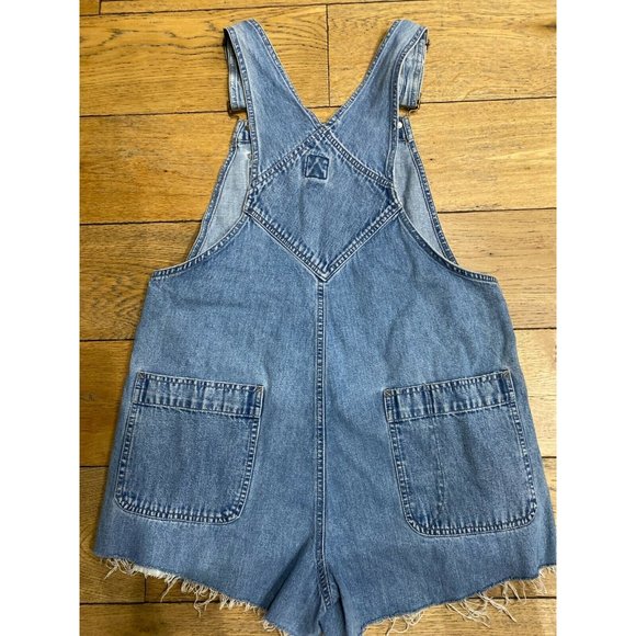 LF Furst of a Kind Denim Distressed Overalls OS/M - Picture 5 of 7